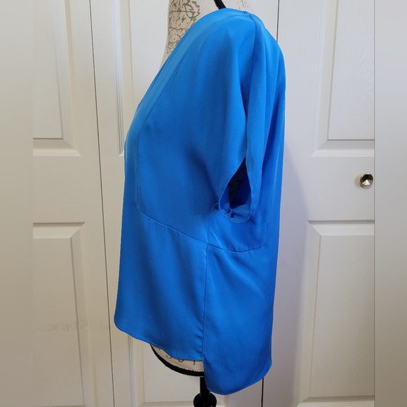 Blue Silk Milly Blouse - Picture 5 of 7